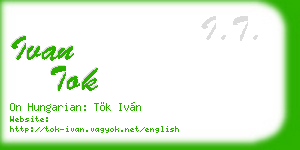 ivan tok business card